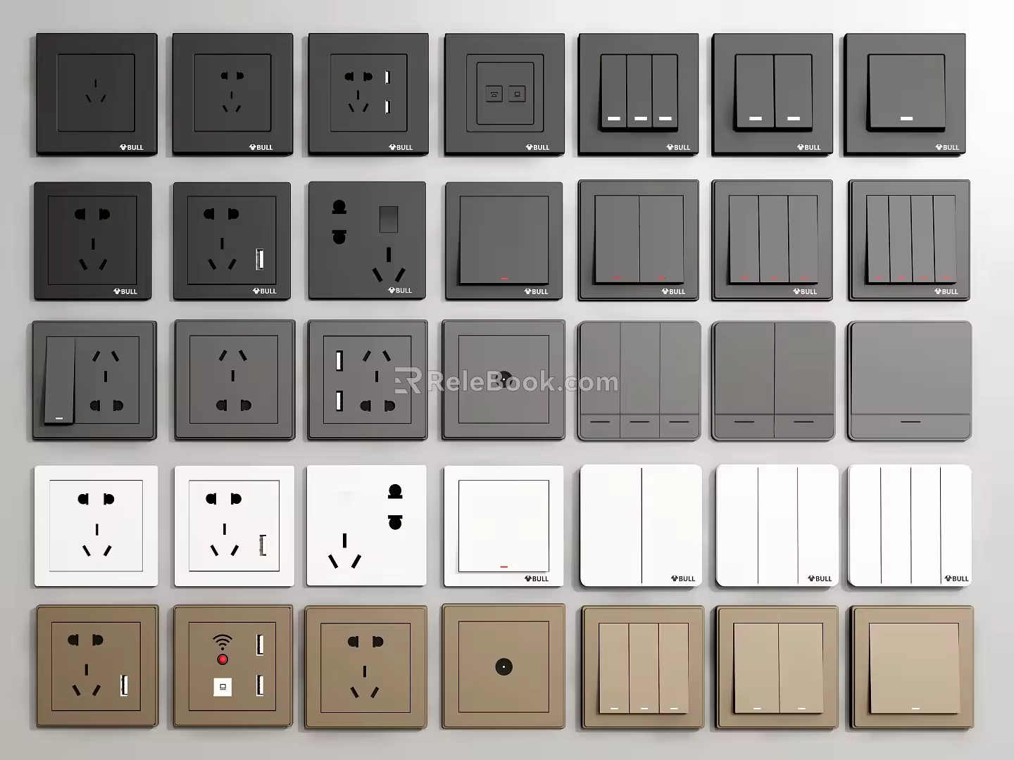 Modern Switch Socket Switch Panel Socket Panel 3d model