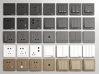 Modern Switch Socket Switch Panel Socket Panel 3d model