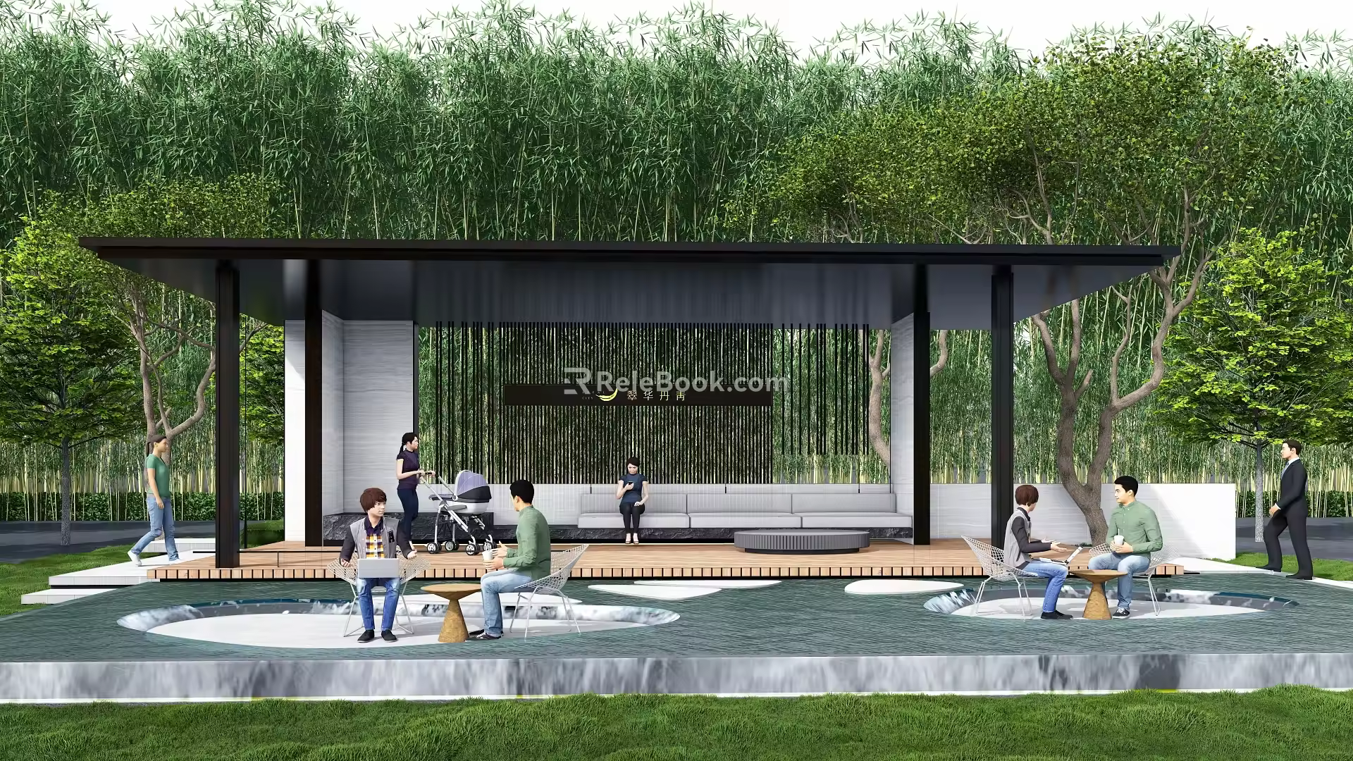 Modern Gallery Frame Landscape Gallery Frame Flower Frame Landscape Frame Outdoor Gallery Frame Grid Gallery Frame Grid Pavilion Solid Wood Gallery Frame 3d model