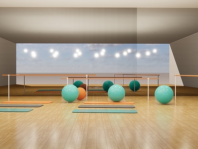 Modern Yoga Room model