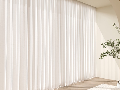 Modern gauze curtain cloth curtain model