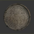 Round Woven Bamboo Sieve Traditional Handmade Household Tool For Food Drying And Sifting