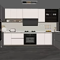 Modern Kitchen Simple Open Kitchen 3d model