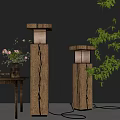Quiet floor lamp 3d model