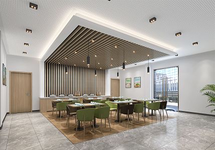 Modern Restaurant 3d model