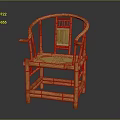 Handcrafted Natural Bamboo Chair With Armrests And Intricate Backrest Design