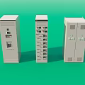 Fire Equipment Control Cabinets With White Design Multiple Panels And Functional Doors