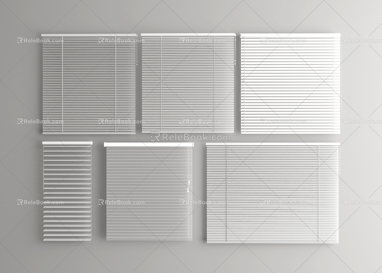 Modern venetian blinds 3d model