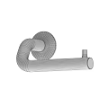 Chrome Plated Iron Handrail with Stable Base for Home Safety and Decoration Use