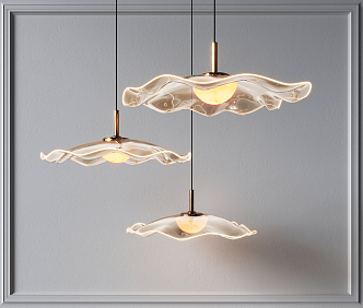 Light Luxury Chandelier 3d model