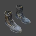 Military Style Outdoor Boots With Durable Rugged Design And Thick Treaded Soles