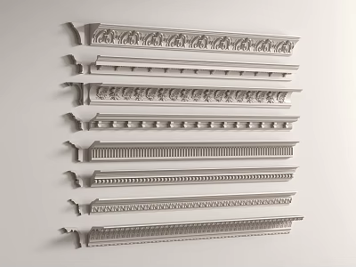 French plaster line 3d model
