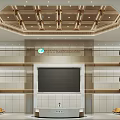 Modern Hospital Outpatient Clinic Lobby With Reception And Seating