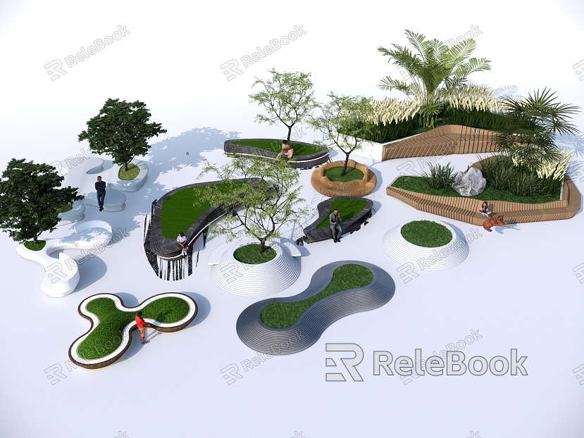 Modern Tree Pool Landscape Tree Pool model