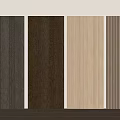 Wooden Wall Panels With Various Colors Wood Grain And Vertical Stripes