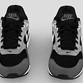 Nike Air Max Classic Sneakers Black Gray White Design With Logo And Cushioned Sole