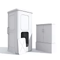 INDUSTRIAL LOFT PHONE BOOTH 3d model