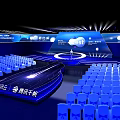 Tencent Cloud Qianfan High Tech Event Stage With Best Solution 3d model