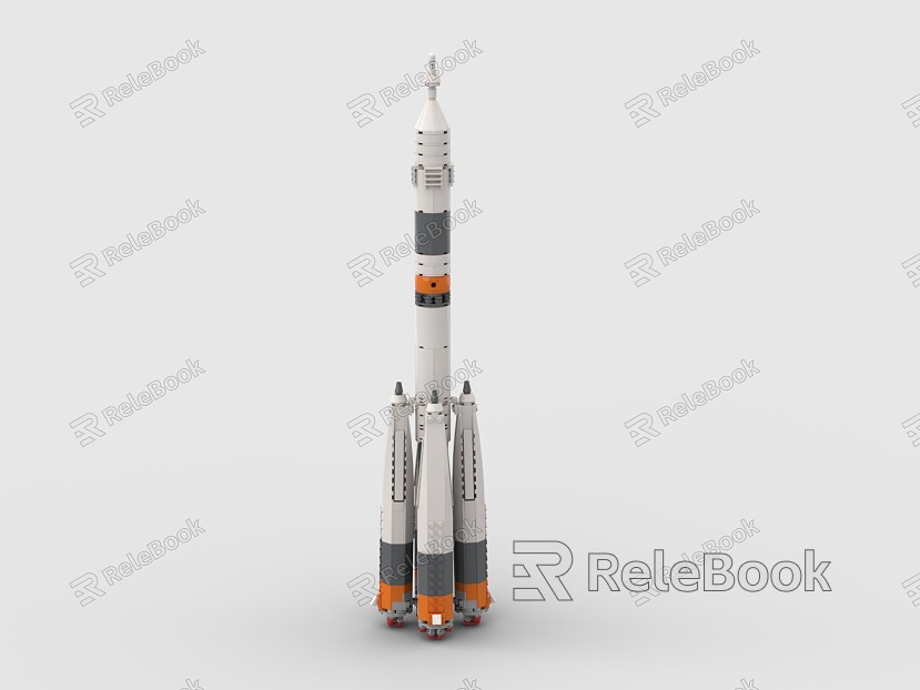 LEGO toy rocket spaceship model