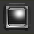 Industrial Metal Device With Ventilation Grilles And Reinforced Edges