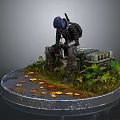 Warrior Samurai Soldier Guard Assassin Killer Ancient Soldier Ancient Assassin Killer 3d model