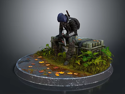 Warrior Samurai Soldier Guard Assassin Killer Ancient Soldier Ancient Assassin Killer 3d model