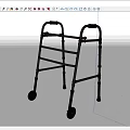Wheeled Medical Walker For Mobility Assistance With Adjustable Height And Lightweight Frame