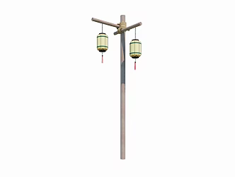 Street lamp high pole lamp landscape lamp flower lamp 3d model