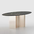 Modern Round Table With Black Marble Top Gold Veins And Gold Metal Legs