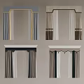 Various Style Curtains With Valance Designs And Striped Color Combinations For Home Decor