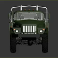 Military Green Armored Tank With Turret Cannon Heavy Tracks And Armor Design