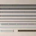 Various Modern Air Conditioner Vents With Different Colors And Designs For Home Decoration