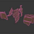 Ancient Historical Architectural Ruins With Broken Weathered Brick Wall Structures