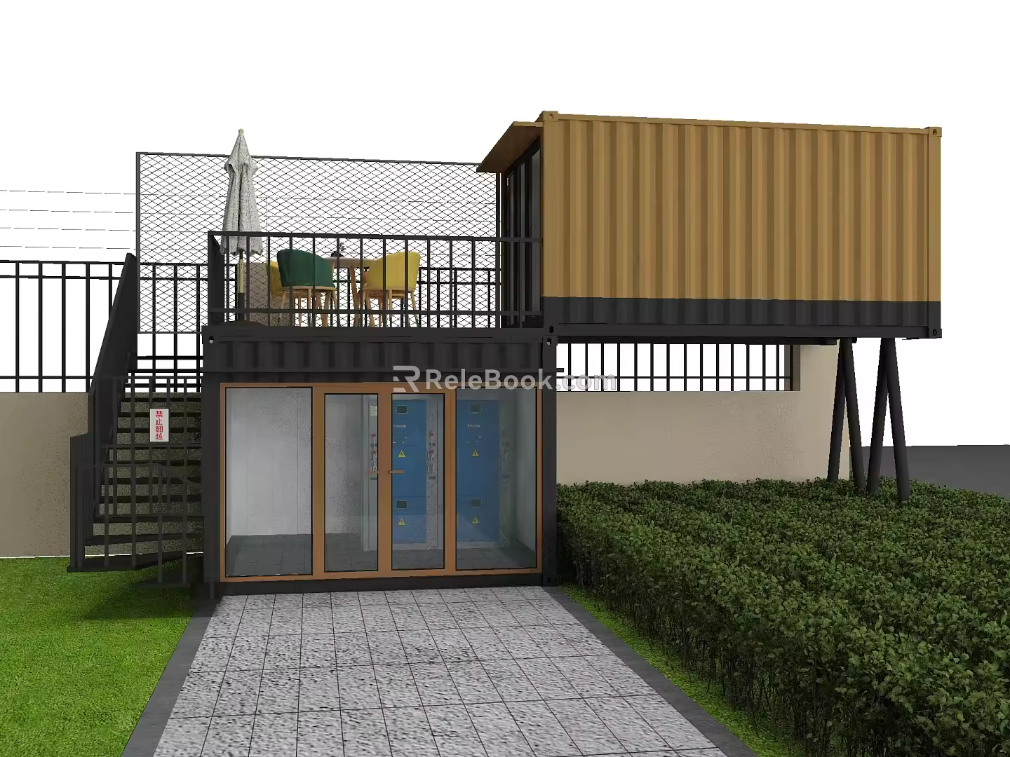 Container 3d model