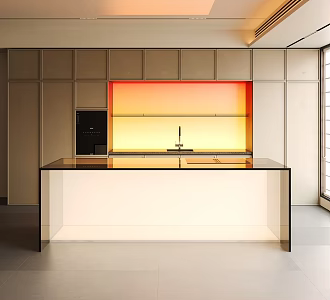 Modern Cabinet Kitchen Island Table Restaurant Wine Cabinet 3d model