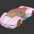 White Futuristic Sports Car With Sleek Aerodynamic Design And Sporty Wheels