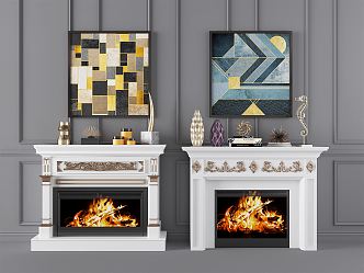 Jianou Fireplace Decorative Ornaments 3d model