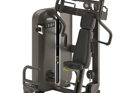 Commercial Grade Seated Chest Press Fitness Equipment With Adjustable Seat For Gym Training 3d model