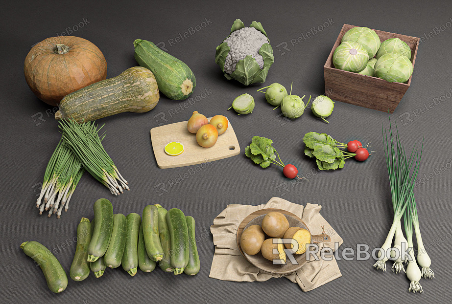 Modern Vegetable Vegetable Combination model