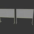 Two Standing Whiteboards With Metal Stands For Household And Office Use
