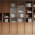 Modern bookcase 3d model
