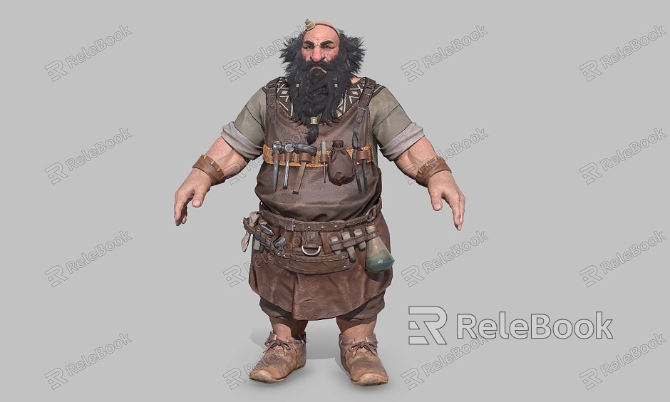 bearded dwarf model