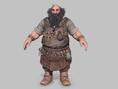 bearded dwarf model