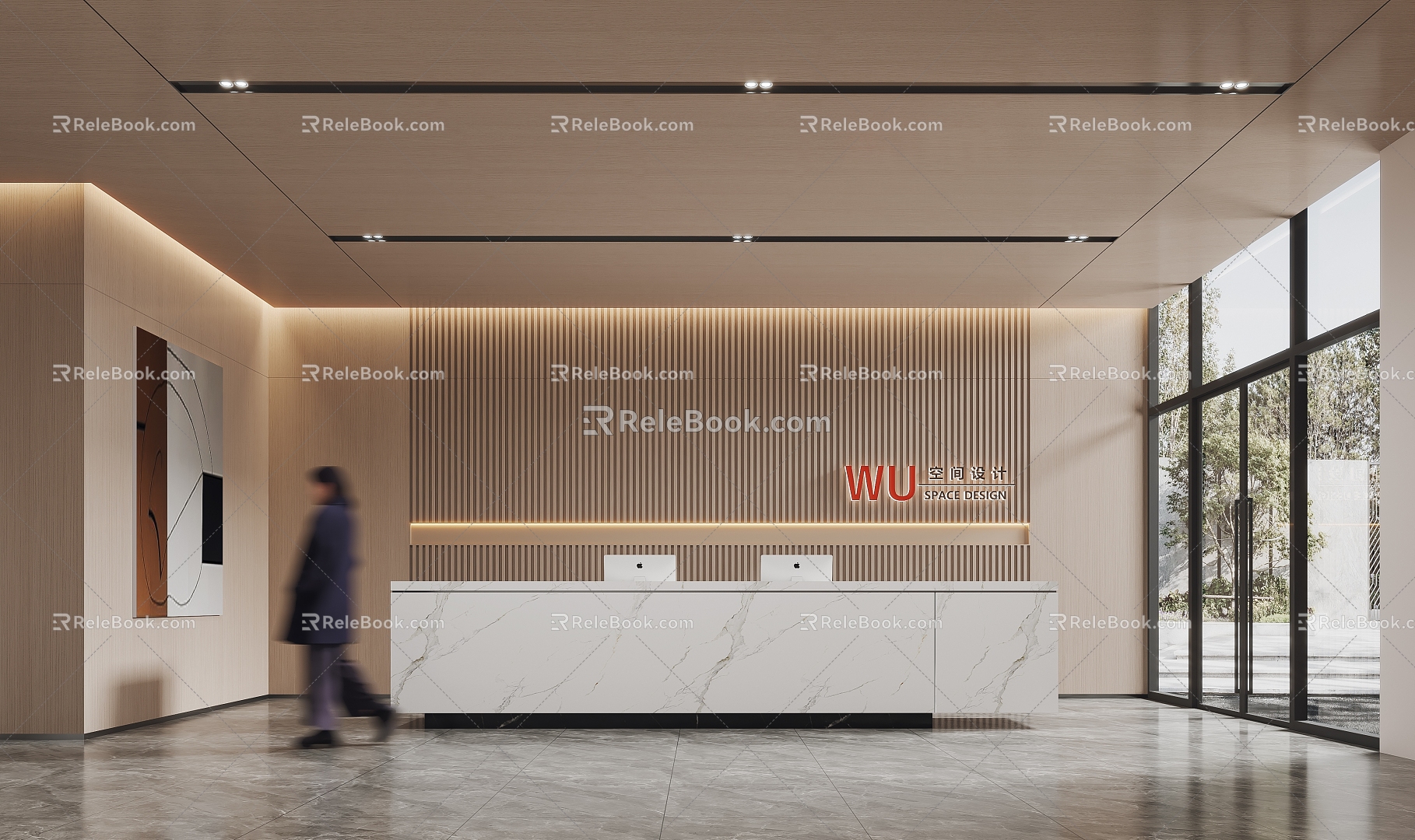 Reception Desk 3d model