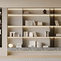 Bookcase Bookshelf Display Cabinet Book Ornaments Multifunctional Decorative Cabinet Combination Bookcase Open Bookcase 3d model