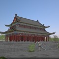 Chinese Ancient Architecture Guanyin Temple 3d model