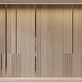 Modern wood veneer modeling background wall wall decorative wall panel 3d model