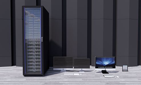 Modern computer appliances 3d model