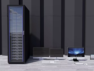 Modern computer appliances 3d model