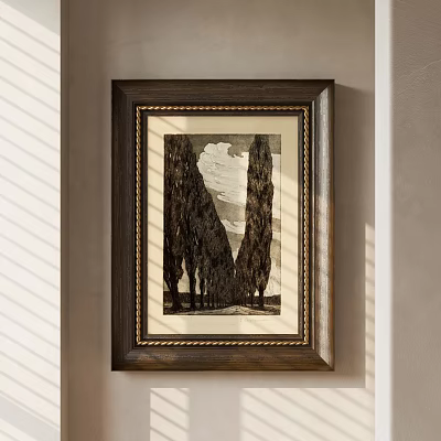 Modern Abstract Painting Wall Art With Textured Brushstrokes And Bold Colors 3d model